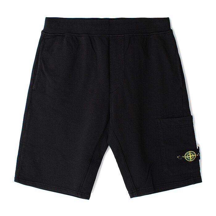 24SS 스톤주니어트레이닝반바지 블랙 801661840 V0029 A10A12 - Stone Island