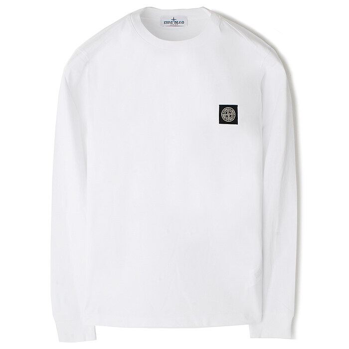 24SS 스톤주니어 긴팔티 화이트 801620447 V0001 A8 - Stone Island