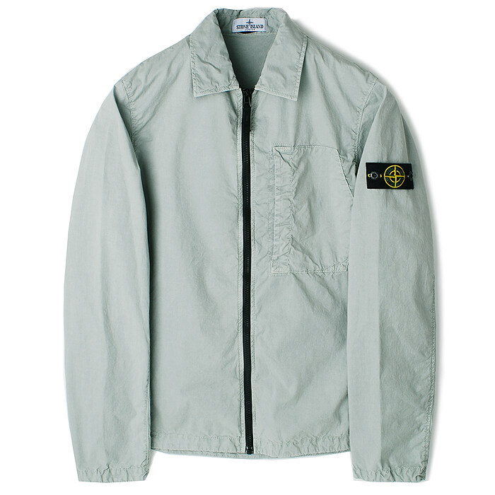 24SS 스톤주니어 셔츠형자켓 민트그레이 801610310 V0161 A8 - Stone Island