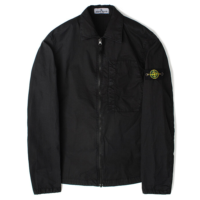 24SS 스톤주니어 셔츠형자켓 블랙 801610310 V0129 A10A12 - Stone Island