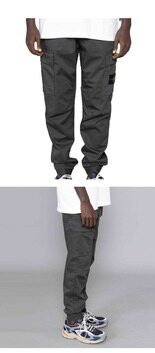 [스톤아일랜드] 22FW 771531314 V0065 와펜 패치 슬림 카고 팬츠 차콜 남성 팬츠 / TLS 썸네일 3