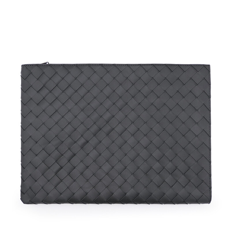 [보테가베네타] 인트레치아토 하프 지퍼 파우치 607479 VCPQ5 1225 - Bottega Veneta