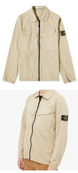[스톤아일랜드] 22FW 7715101WN V0190 와펜패치 가먼트 포켓 오버 셔츠 베이지 남성 자켓 / TLS 썸네일 3
