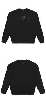 [말본] M-7404-BLK 트로피 자수 크루넥 블랙 남성 맨투맨 / TR 썸네일 3