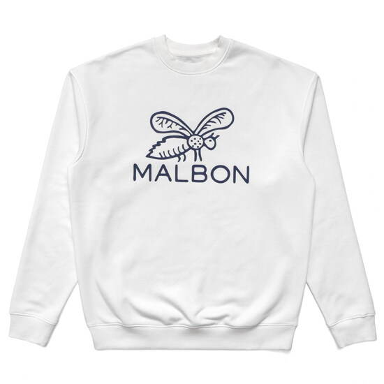 [말본] M-7389-WHT 스팅어 크루넥 맨투맨 화이트 남성 맨투맨 / TR - Malbon