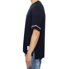 톰브라운 25SS 남성 코튼 럭비 숏 슬리브 티 MJS282A J0199 415 썸네일 3