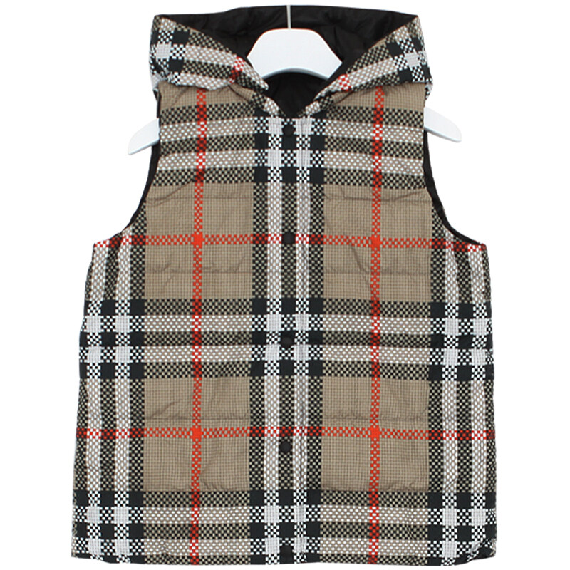 버버리  8069443 10A 리버시블 양면 후드 패딩 조끼 - Burberry