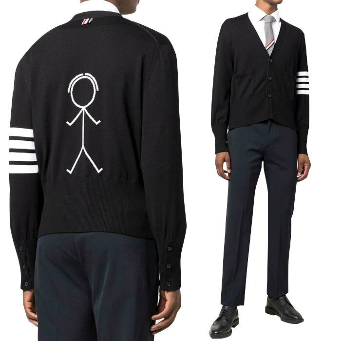 톰브라운 MKC370A Y1002 001 미스터톰 가디건 - Thom Browne