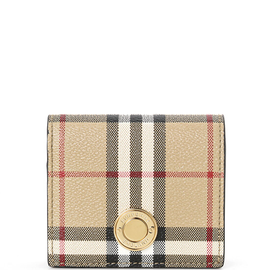 버버리 6cc 스몰 체크 반지갑 10 아카이브 베이지 8094425 - Burberry