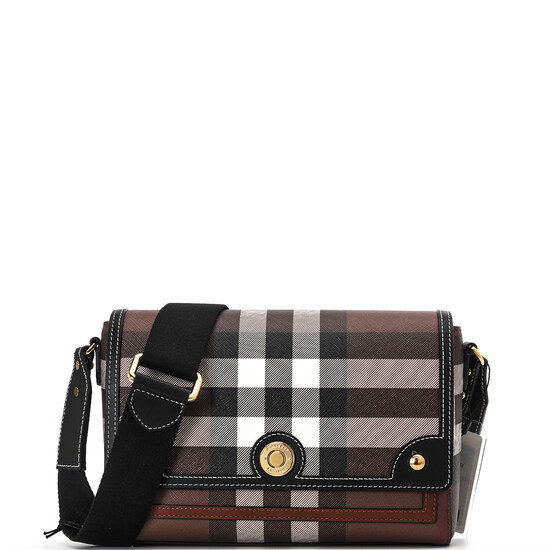 버버리 미디엄 노트백 25 다크 버치 브라운 8071385 - Burberry