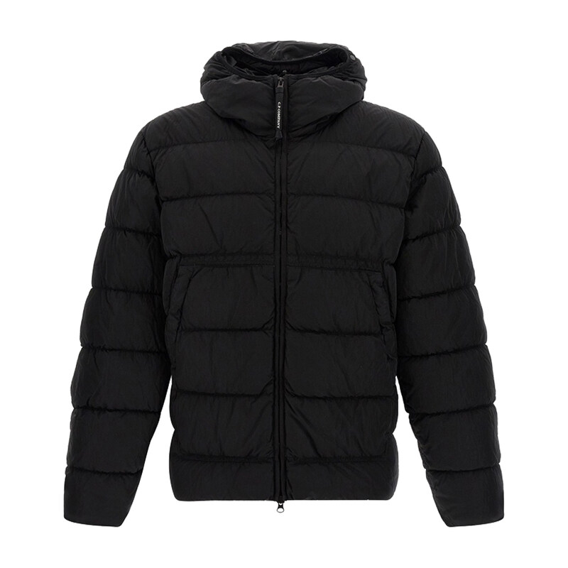 25FW 시그니처 고글 후드 패딩 블랙 19CMOW011A 005904G 999 - CP company