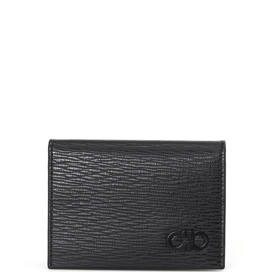 페레가모 4CC  간치니 카드지갑 11 블랙 66A062 733302 - Salvatore Ferragamo