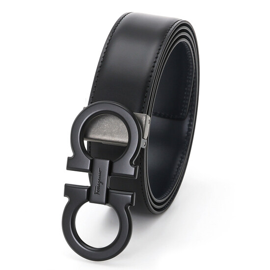 페레가모 간치니 사이즈 조절 벨트35 블랙 네이비 679710 688772 - Salvatore Ferragamo