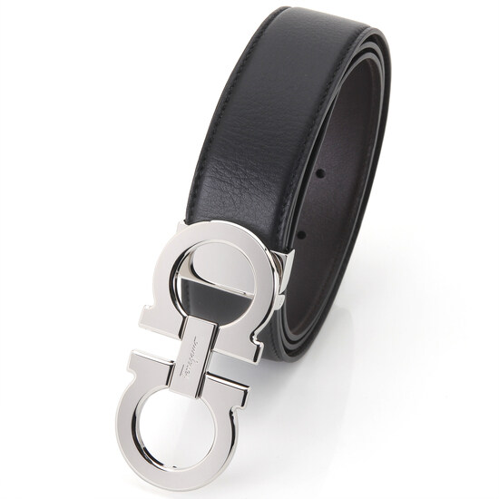 페레가모 더블 간치오 버클 벨트 35 블랙 679710 686671 - Salvatore Ferragamo