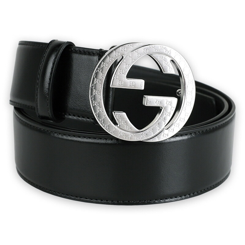 디몬트 구찌 남성 인터로킹 G 버클 벨트(블랙) 812255 0YA0N 1000 - Gucci