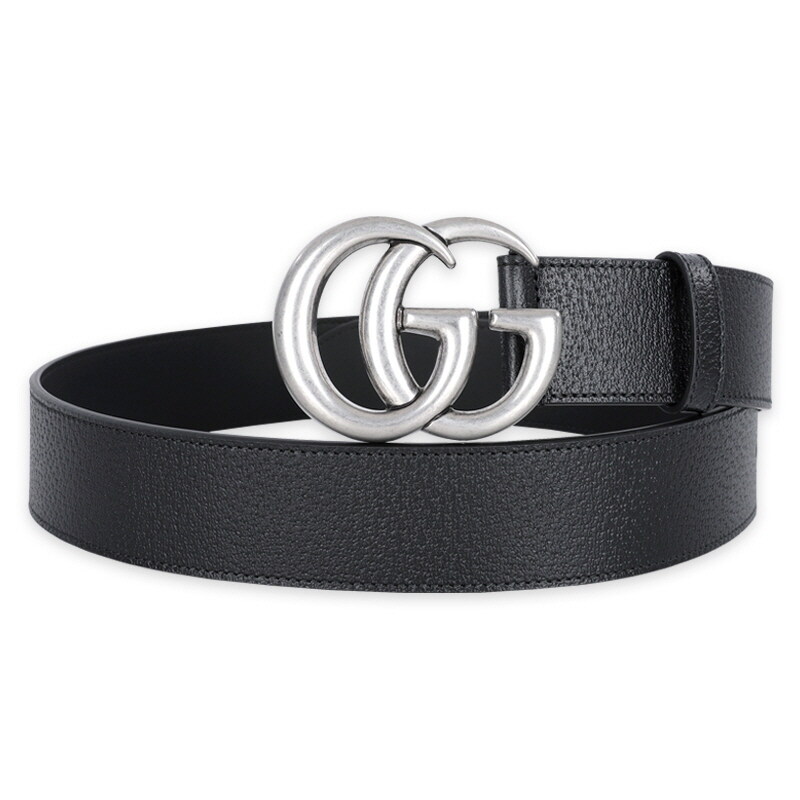 디몬트 구찌 남성 GG 마몬트 은장 버클 벨트(블랙) 406831 DJ20N 1000 - Gucci