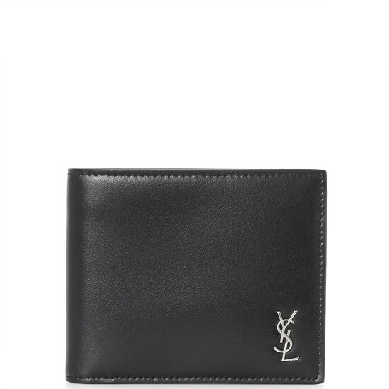 생로랑 8CC 모노크롬 반지갑 블랙 실버 607727 1JB0E 1000 - Saint Laurent