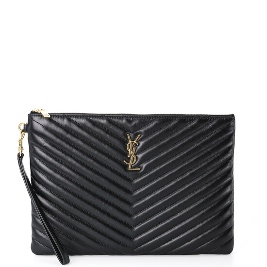 생로랑 모노크롬 클러치 30 블랙 559193 CWU01 1000 - Saint Laurent