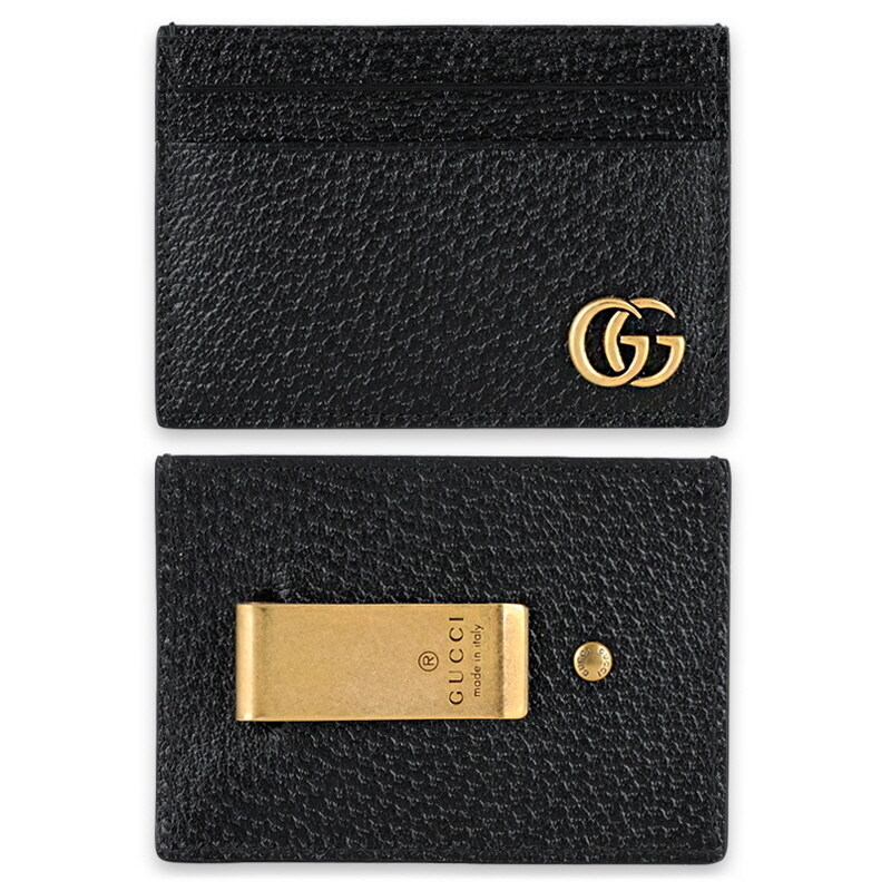 디몬트 구찌 공용 GG 마몬트 머니클립 카드지갑(블랙) 436022 DJ20T 1000 - Gucci