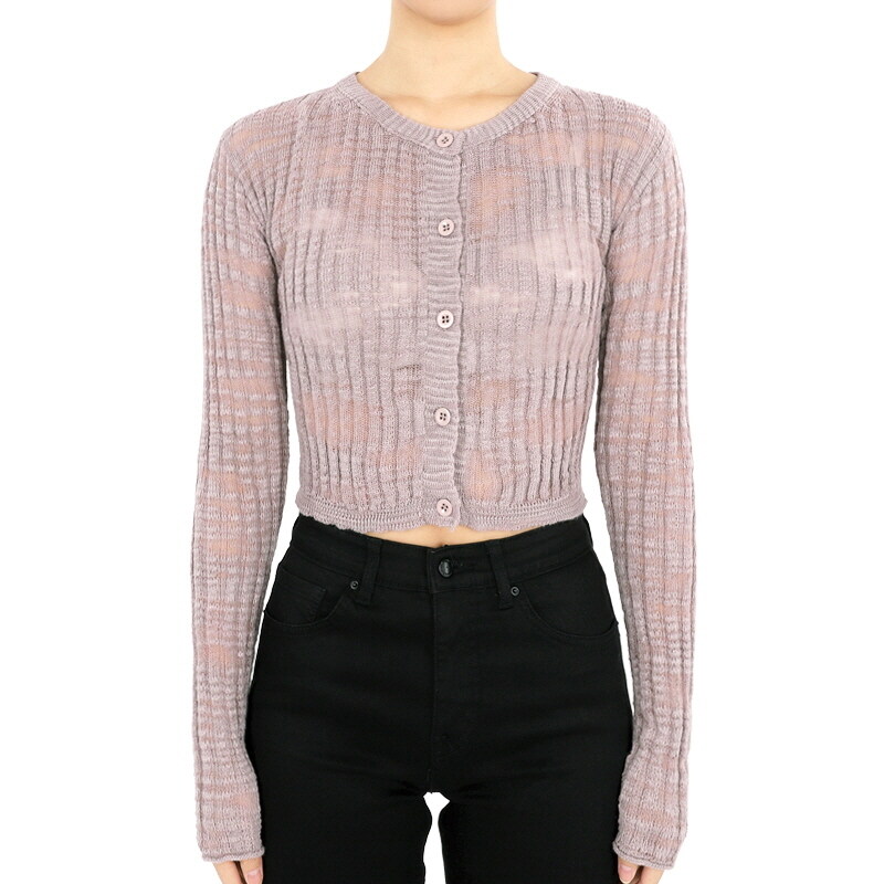 디몬트 23 F/W 아크네스튜디오 여성 와이드 립 가디건(그레이) A60434 AS3 - Acne Studios
