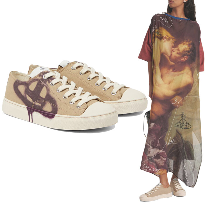 비비안웨스트우드 75020005W W00TV C301 플림솔 스니커즈 - Vivienne Westwood