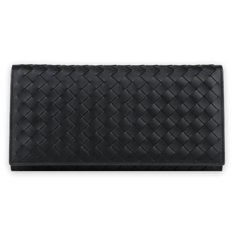 디몬트 보테가베네타 남성 인트레치아토 장지갑(블랙) 577559 V47W1 1275 - Bottega Veneta