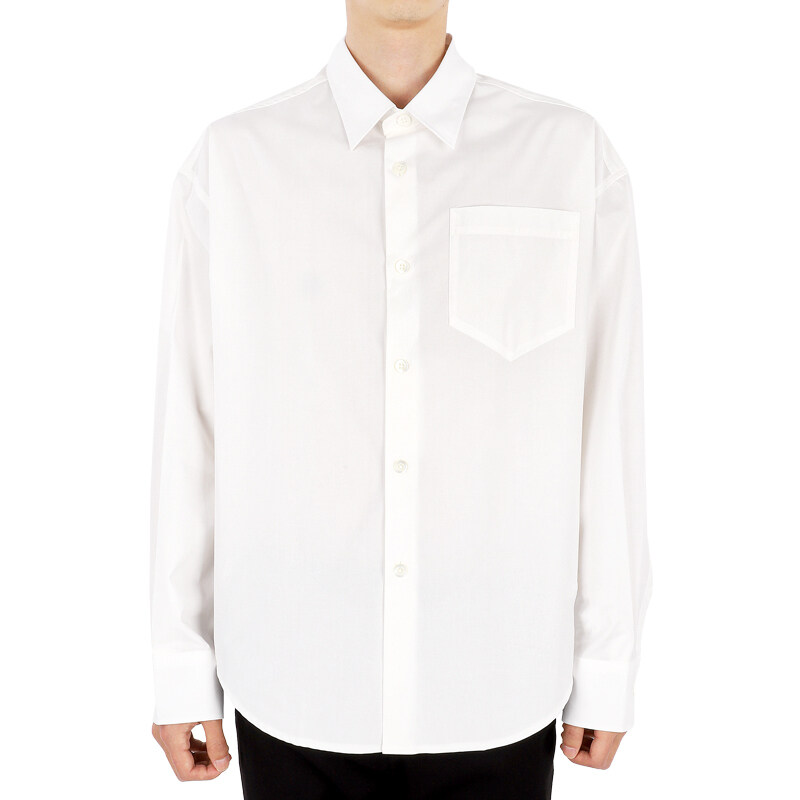 디몬트 23 S/S 아미 남성 내추럴 박시핏 셔츠(화이트) USH125 CO0014 168 - Ami