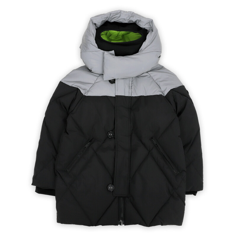 디몬트 23 F/W AI라이더스 키즈 고글후드 컬러블록 패딩 자켓(그레이/블랙) CK664BTACR3 90 - Ai Riders on the Storm