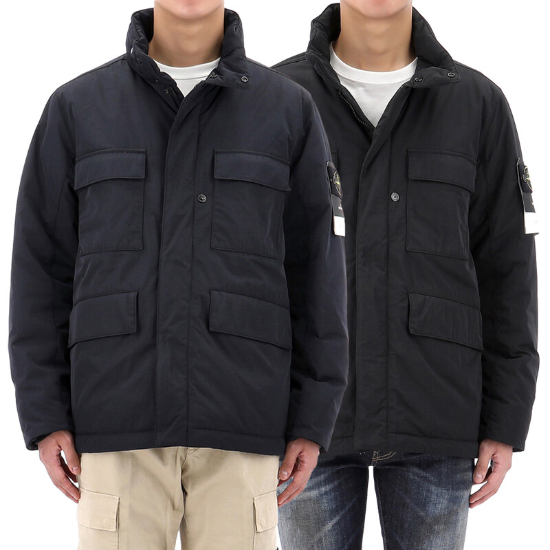 국내배송 스톤아일랜드 와펜 패치 마이크로 트윌 후드 패딩 2종 K2S154100049 S0026 - Stone Island