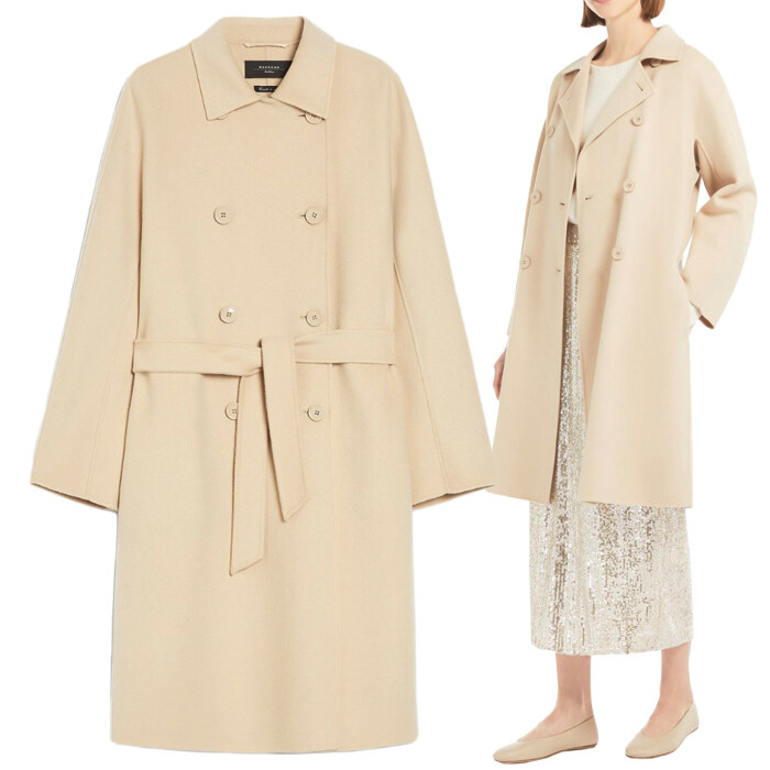막스마라 AVENUE 031 아베누에 더블 브레스트 코트 - Max Mara