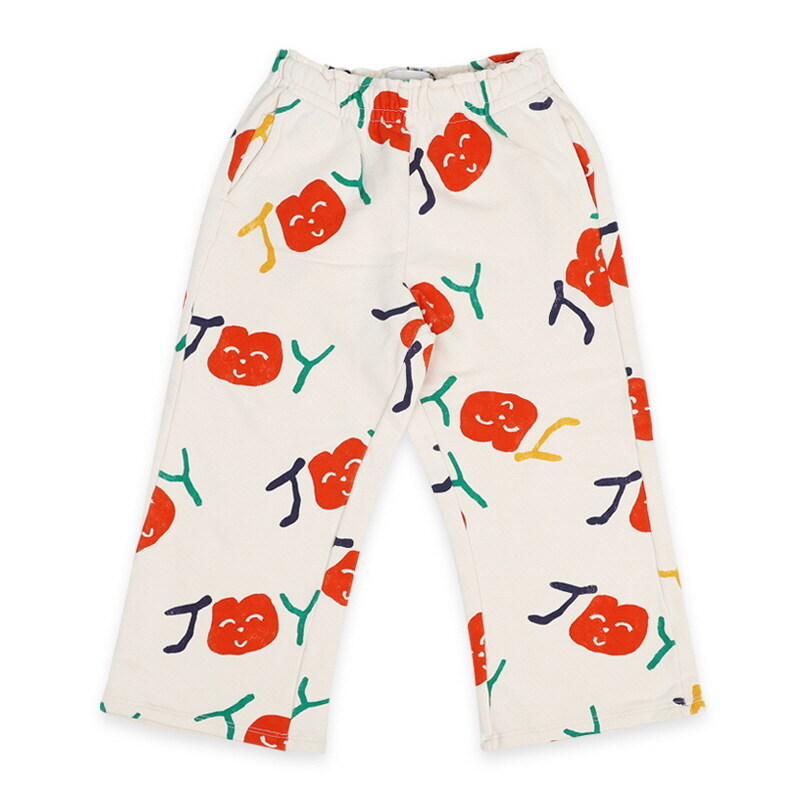디몬트 보보쇼즈 키즈 스마일링 올오버 조깅 팬츠(크림) B125AC080 - Bobo Choses