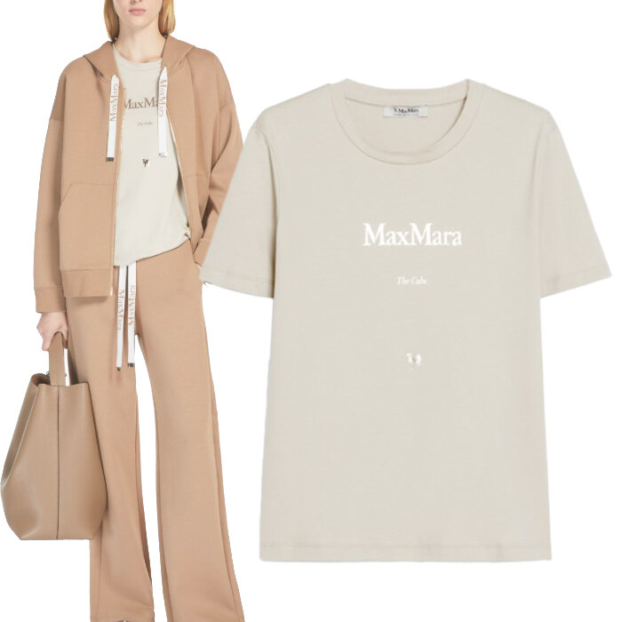 막스마라 QUIETO 002 키에토 프린팅 반팔 티셔츠 - Max Mara
