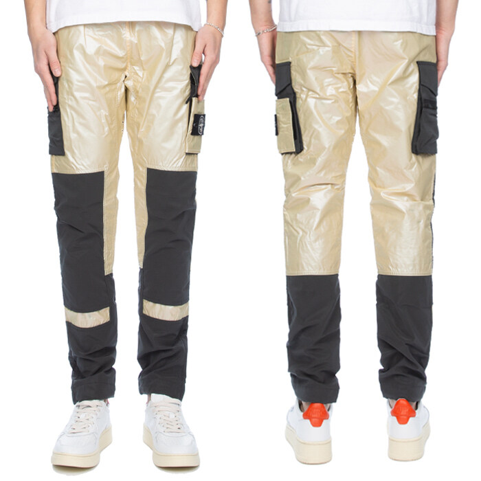 스톤아일랜드 나일론 메탈 와펜 패치 카고 팬츠 6915315M1 V0038 - Stone Island