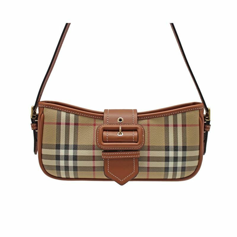 버버리 폴리우레탄 폴리에스테르 코튼 여성 숄더백 R - 8092074 - Burberry
