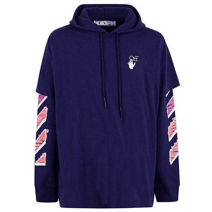 Off White 오프화이트 후드티 OMBB051R21FLE002 4632 PURPLE/후드티 - Off White