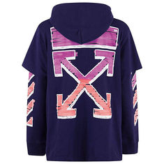 Off White 오프화이트 후드티 OMBB051R21FLE002 4632 PURPLE/후드티 썸네일 1