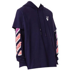 Off White 오프화이트 후드티 OMBB051R21FLE002 4632 PURPLE/후드티 썸네일 2