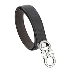 Ferragamo 페라가모 벨트 679710 0689134 NERO/HICKORY / 남성 정장벨트 썸네일 3