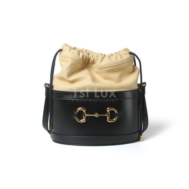 구찌 아이유 홀스빗 버킷백 블랙 버터 숄더백 602118 1DBLG 8716 - Gucci