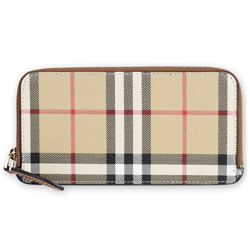디몬트 버버리 여성 빈티지 체크 지퍼 장지갑(베이지) 8109805 - Burberry