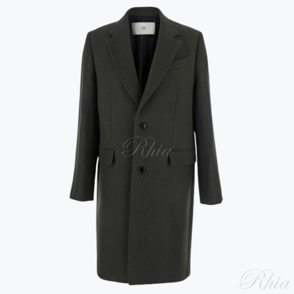 아미 25FW 울 싱글 브레스트 코트 HCO010 WV0078 020 - Ami
