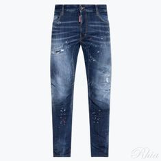 디스퀘어드2 미디엄 이지 레드 스팟 워시 타이디 바이커 진 S74LB1735 S30664 470 썸네일 1