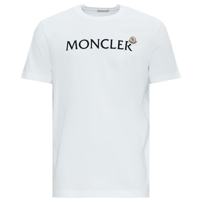 몽클레어 25FW 로고 패치 티셔츠 화이트 8C000 36 8390T 001 - Moncler