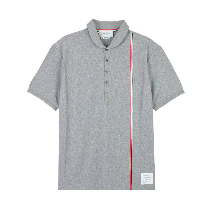 톰브라운 남성 폴로 티셔츠 그레이 MJP196A J0138 035 - Thom Browne