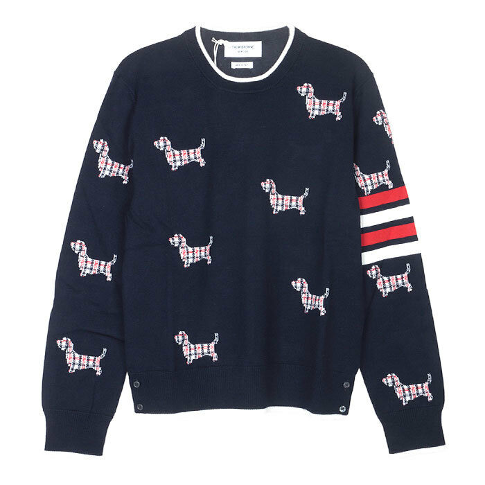 톰브라운 헥터 남성 울 니트 MKA490B Y1002 415 - Thom Browne