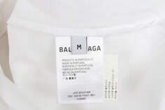 발렌시아가 BB 로고 반팔 티셔츠 화이트 M(85) 썸네일 4