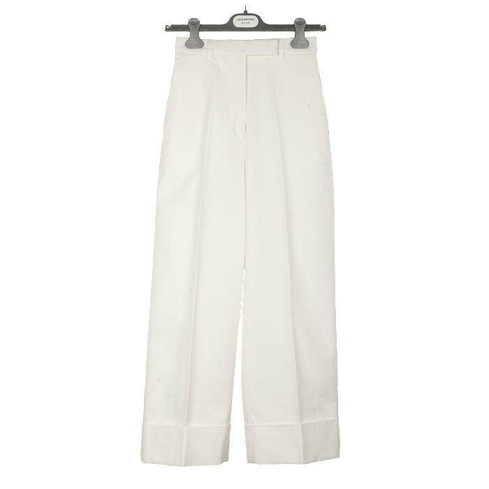 톰브라운 여성 하이웨이스트 팬츠 크림 FTC444U F0345 114 - Thom Browne