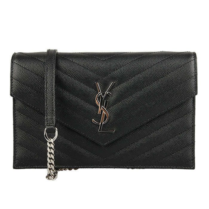 생로랑 은장 모노그램 마틀라쎄 체인백 742920 BOW02 1000 - Saint Laurent