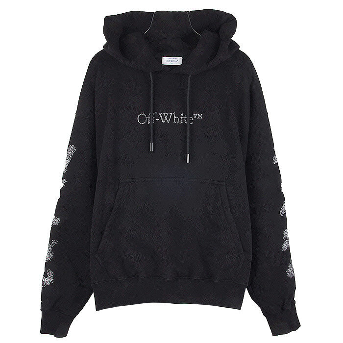오프화이트 BOOK SKATE 오버핏 후디 OMBB085F23FLE018 1001 - Off White