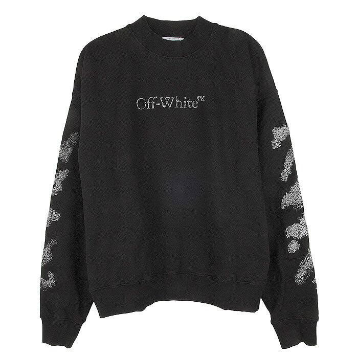 오프화이트 BOOK SKATE 오버핏 맨투맨 OMBA054F23FLE016 1001 - Off White